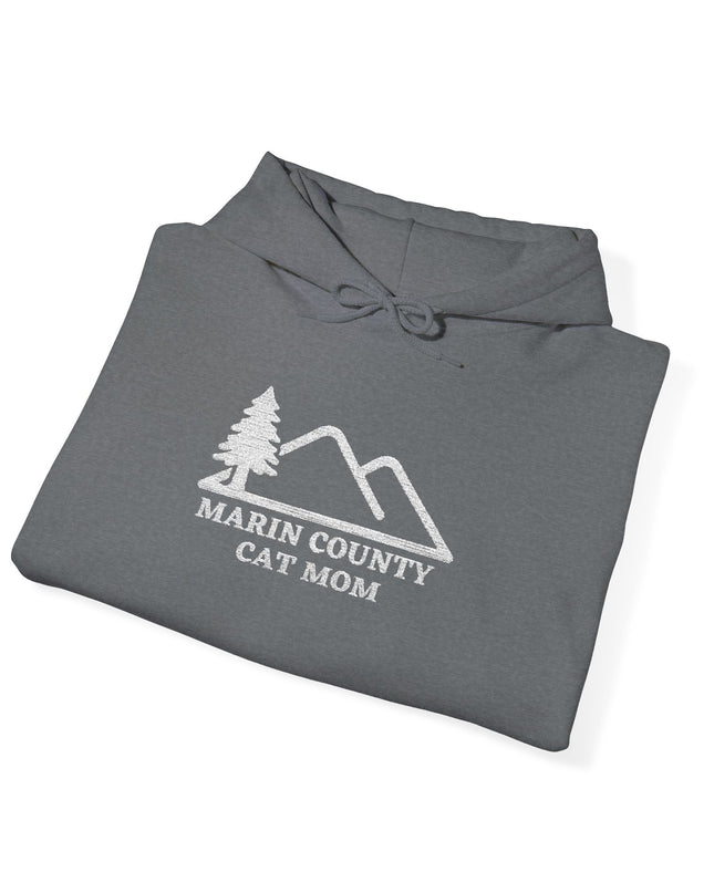 "Marin County Cat Mom" Unisex Heavy Blend Hooded Sweatshirt