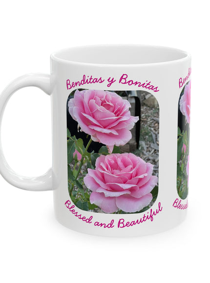"Blessed and Beautiful" Ceramic Mug, (11oz, 15oz)