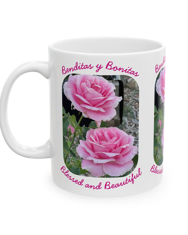 "Blessed and Beautiful" Ceramic Mug, (11oz, 15oz)