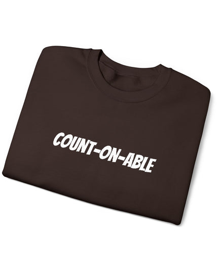 "Count-on-able" Unisex Embroidered Sweatshirt