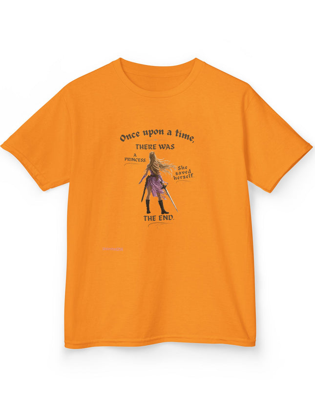 "She Saved Herself" Kids Heavy Cotton Tee