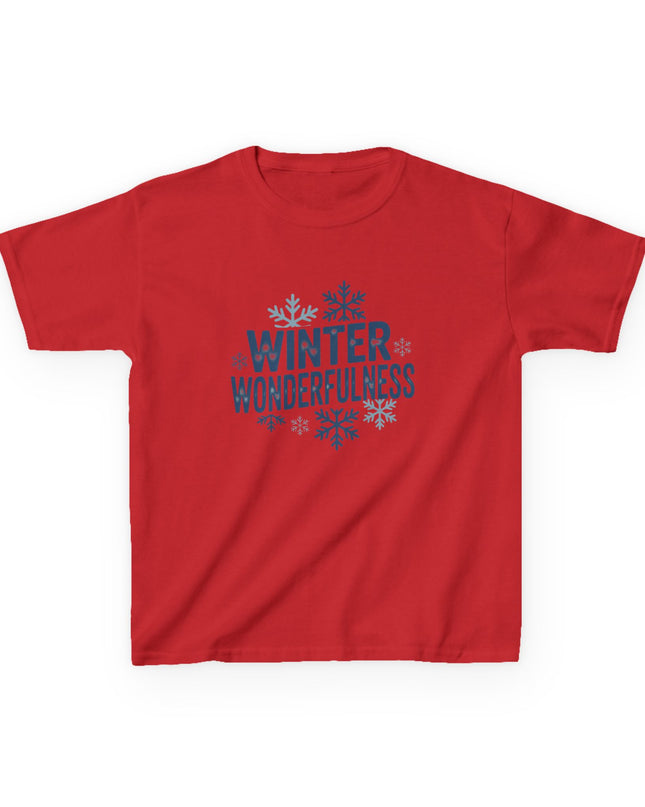 "Winter Wonderfulness" Kids Heavy Cotton Tee