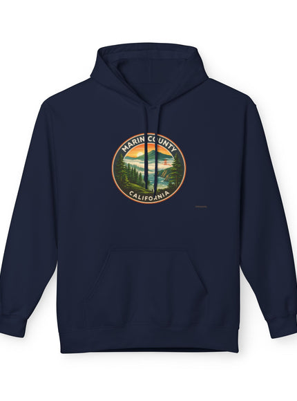 "Marin County, Above the Fog - no text" Unisex Midweight Softstyle Fleece Hoodie