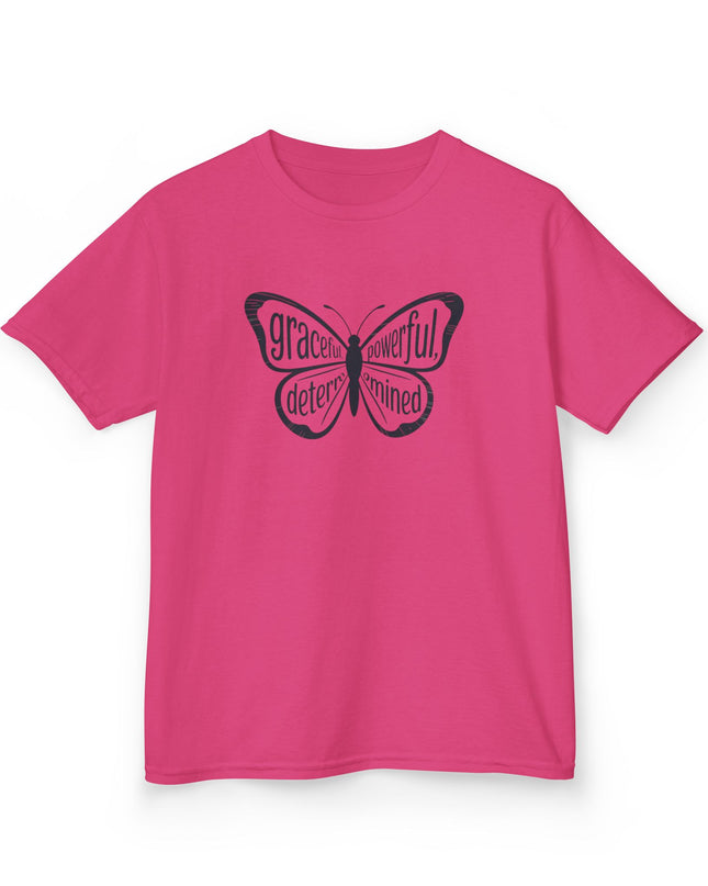 "Butterfly With Words" Kids Heavy Cotton Tee