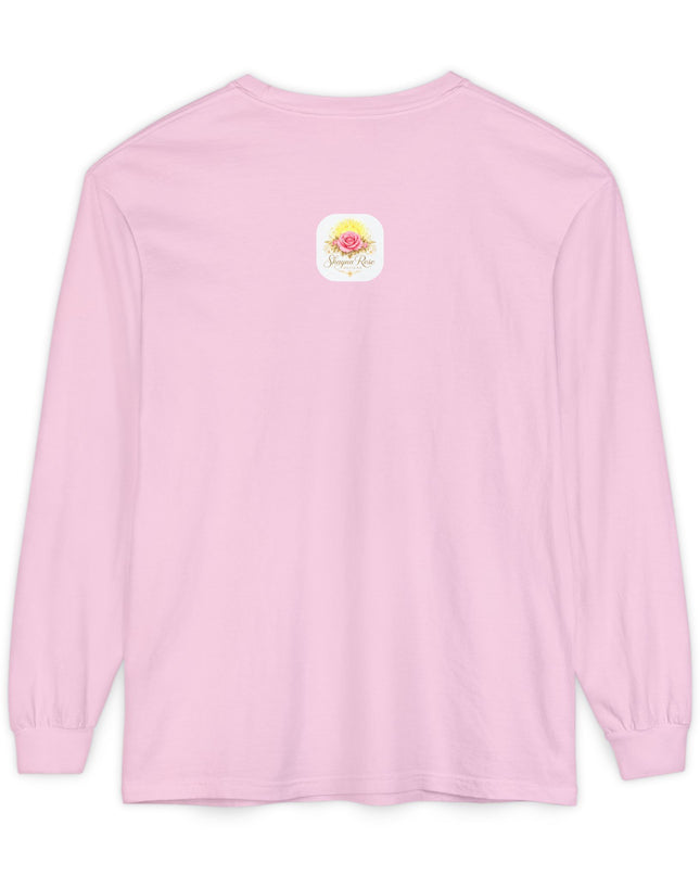 "Happy Valentine's Day" Unisex Garment-dyed Long Sleeve T-Shirt