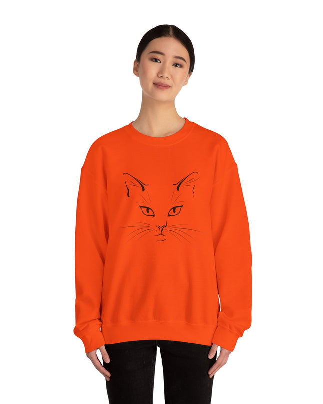 "Cat Face Sketch" Unisex Adult Sweatshirt