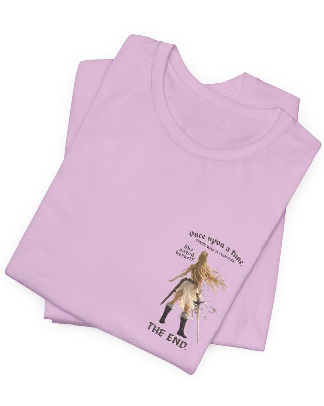 "She Saved Herself" (ink both sides) Unisex Jersey Short Sleeve Tee