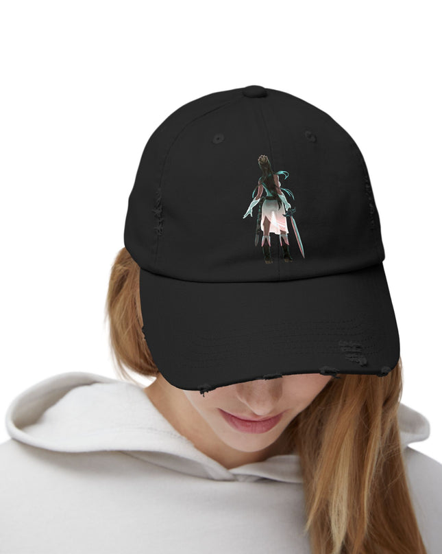 "Female warrior" Unisex Distressed Cap