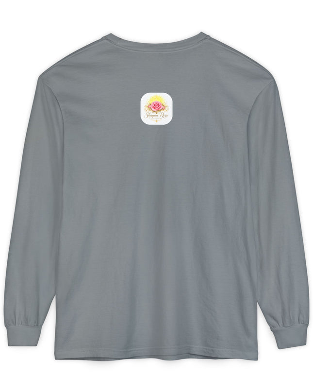"Blessed and Beautiful" Unisex Garment-dyed Long Sleeve T-Shirt