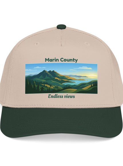 "Marin County - Endless Views" Mid Profile Baseball Cap