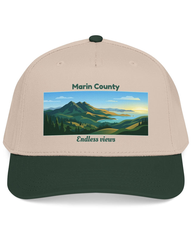 "Marin County - Endless Views" Mid Profile Baseball Cap