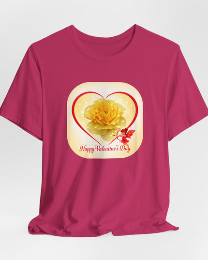 "Happy Valentine's Day" Unisex Jersey Short Sleeve Tee