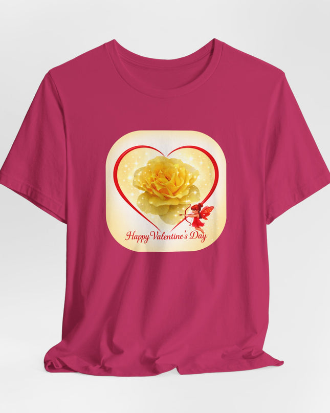 "Happy Valentine's Day" Unisex Jersey Short Sleeve Tee