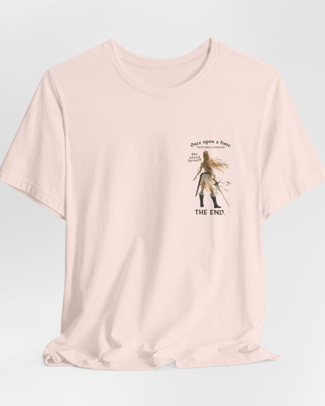 "She Saved Herself" (ink both sides) Unisex Jersey Short Sleeve Tee