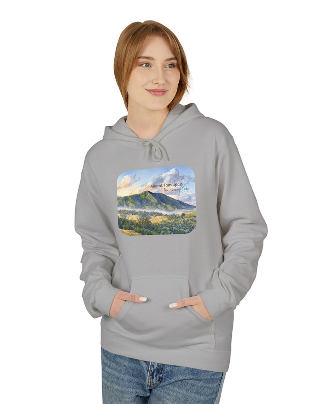 "Mount Tamalpais, the Sleeping Lady" Unisex Midweight Softstyle Fleece Hoodie