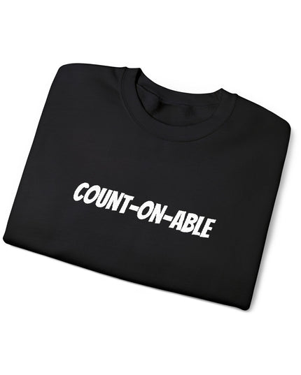 "Count-on-able" Unisex Embroidered Sweatshirt