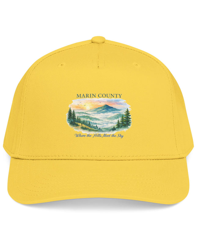 "Marin County, Where the Hills Meet the Sky" Mid Profile Baseball Cap