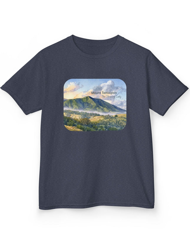 "Mount Tamalpais, the Sleeping Lady" Kids Heavy Cotton Tee