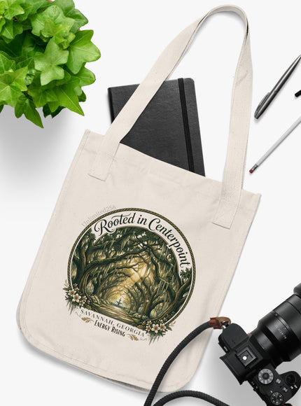 "Rooted in my Centerpoint" Organic Canvas Tote Bag