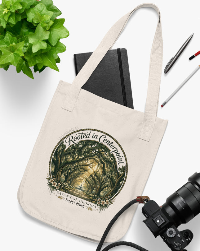 "Rooted in my Centerpoint" Organic Canvas Tote Bag