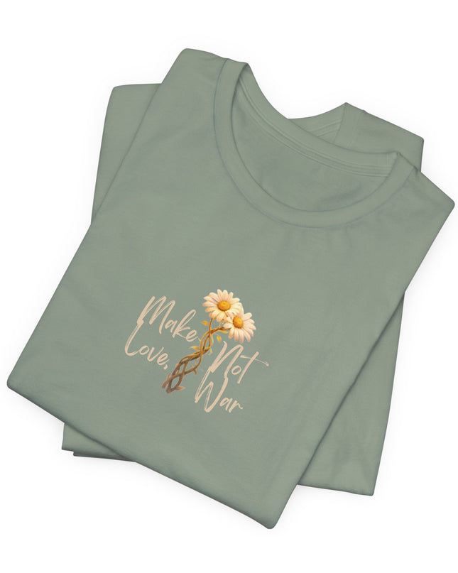 "Make Love, Not War" Unisex Jersey Short Sleeve Tee