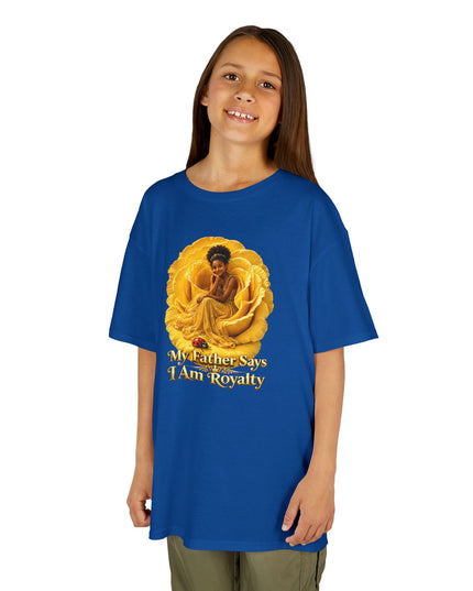 "My Father Says I am Royalty" Kids Heavy Cotton Tee