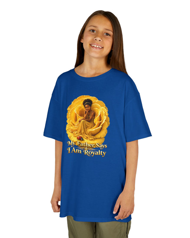 "My Father Says I am Royalty" Kids Heavy Cotton Tee