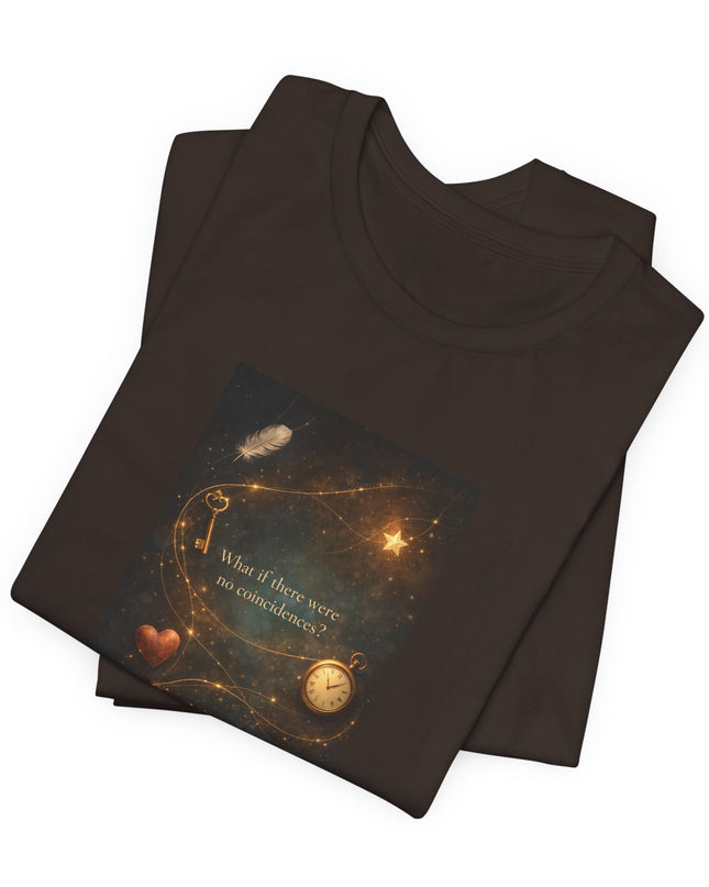 "What If There Were No Coincidences?" Unisex Jersey Short Sleeve Tee