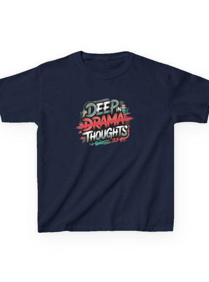 "Deep in Drama Thoughts" Kids Heavy Cotton Tee