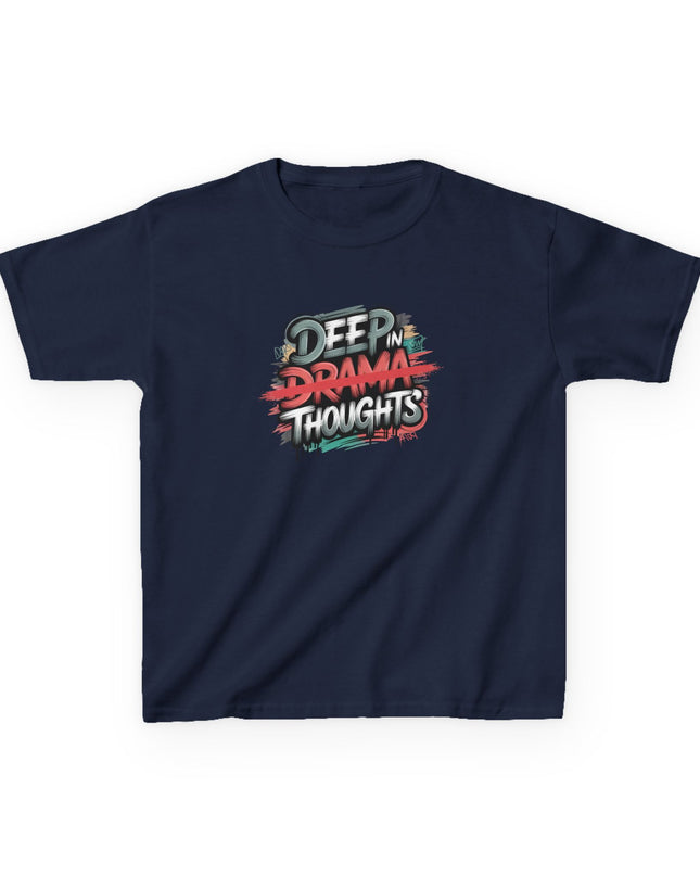 "Deep in Drama Thoughts" Kids Heavy Cotton Tee