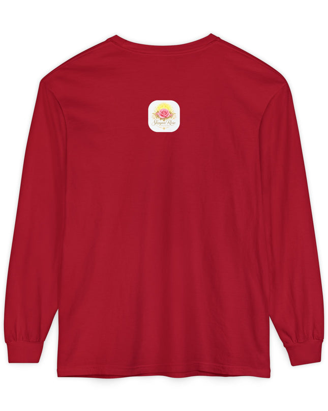 "Happy Valentine's Day" Unisex Garment-dyed Long Sleeve T-Shirt