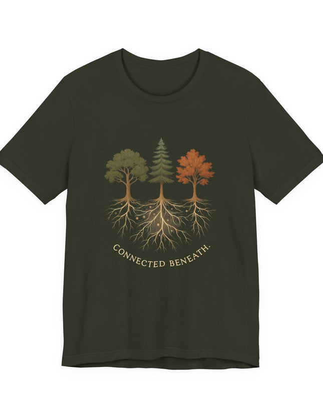 "Connected Beneath" Unisex Jersey Short Sleeve Tee