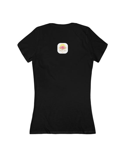 "My Mother Says I am Royalty" Women's Jersey Short Sleeve Deep V-Neck Tee