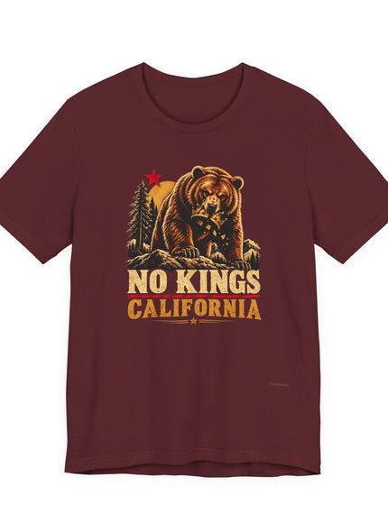 "No Kings California" Unisex Jersey Short Sleeve Tee