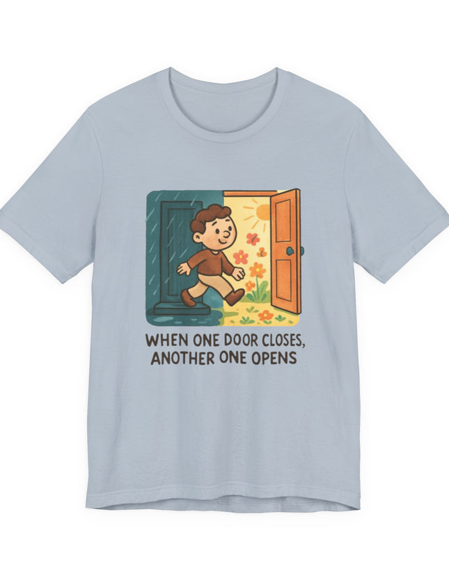 "Door Closes" Unisex Jersey Short Sleeve Tee