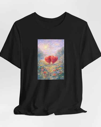 "Valentine's Day - Monet Style" Unisex Jersey Short Sleeve Tee