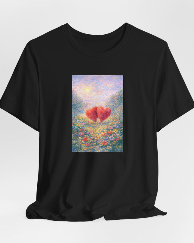 "Valentine's Day - Monet Style" Unisex Jersey Short Sleeve Tee