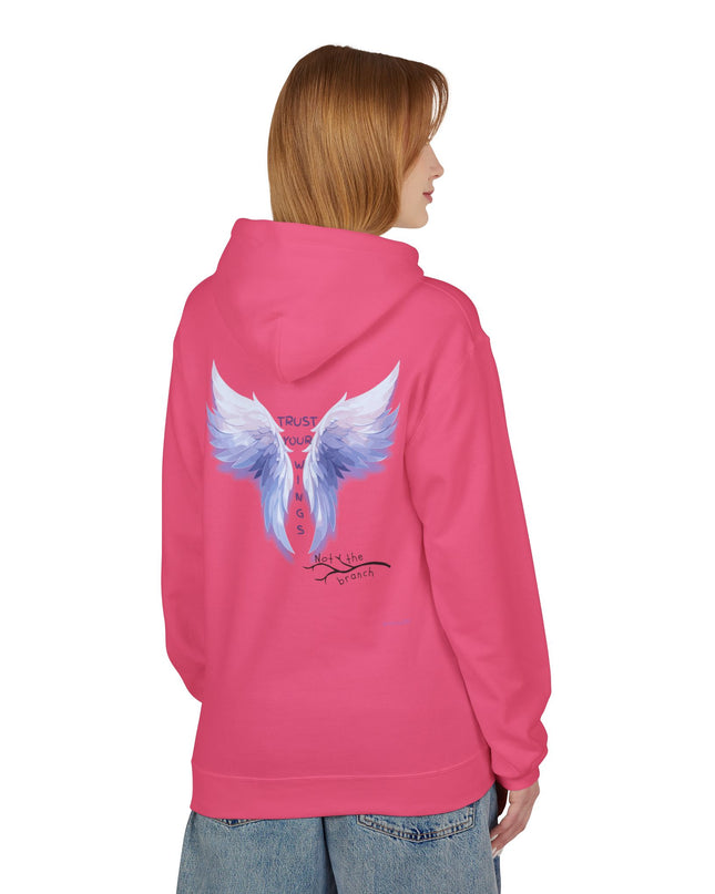 "Trust your Wings, Not the Branch" Unisex Midweight Softstyle Fleece Hoodie