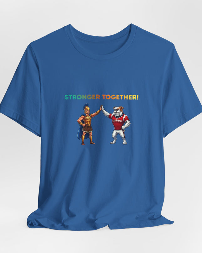 "Stronger Together SR and TL Mascots" Unisex Jersey Short Sleeve Tee