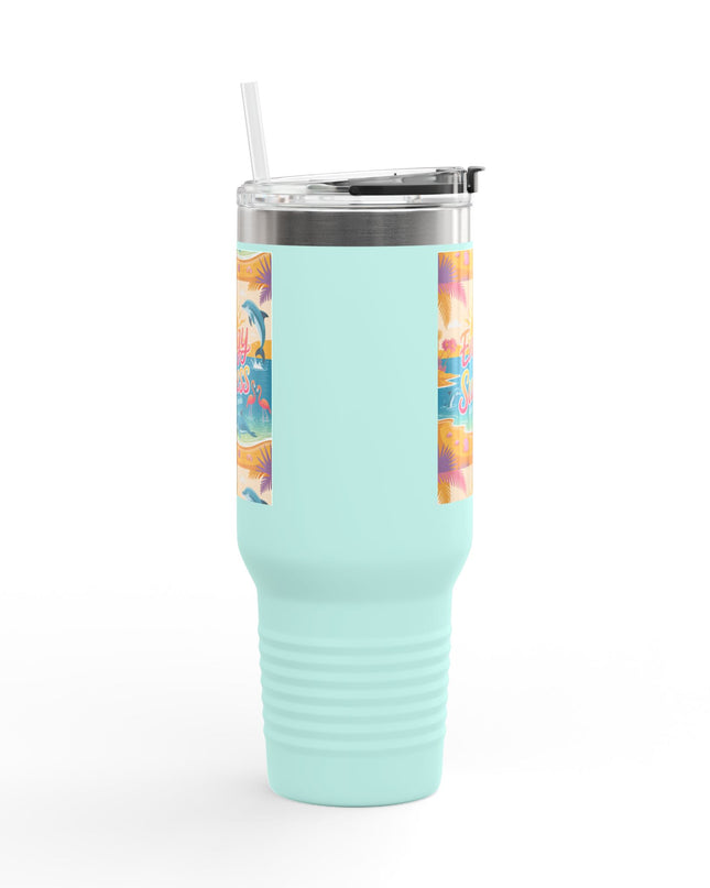 "February in Florida, Energy for Success" Insulated Travel Mug, 40oz