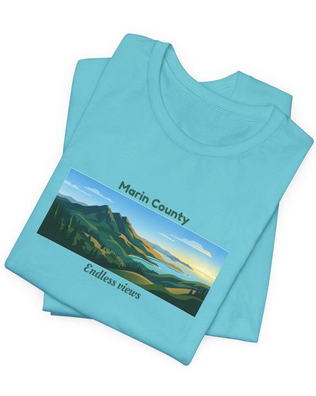 "Marin County - Endless Views" Unisex Jersey Short Sleeve Tee