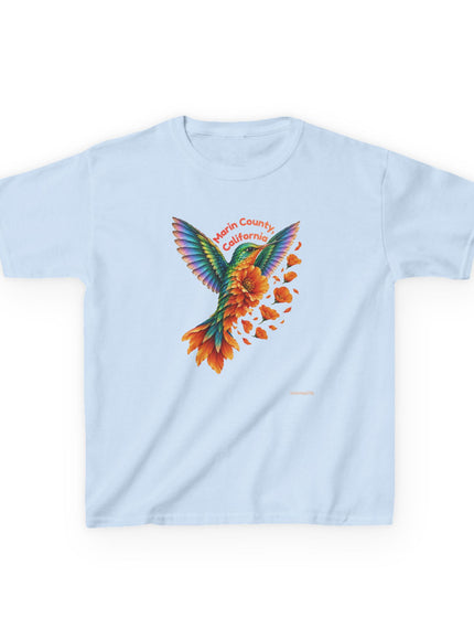 "Hummingbird and Poppies" Kids Heavy Cotton Tee