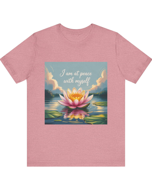 "I am at Peace with Myself" Women's and Men's Jersey Short Sleeve Tee