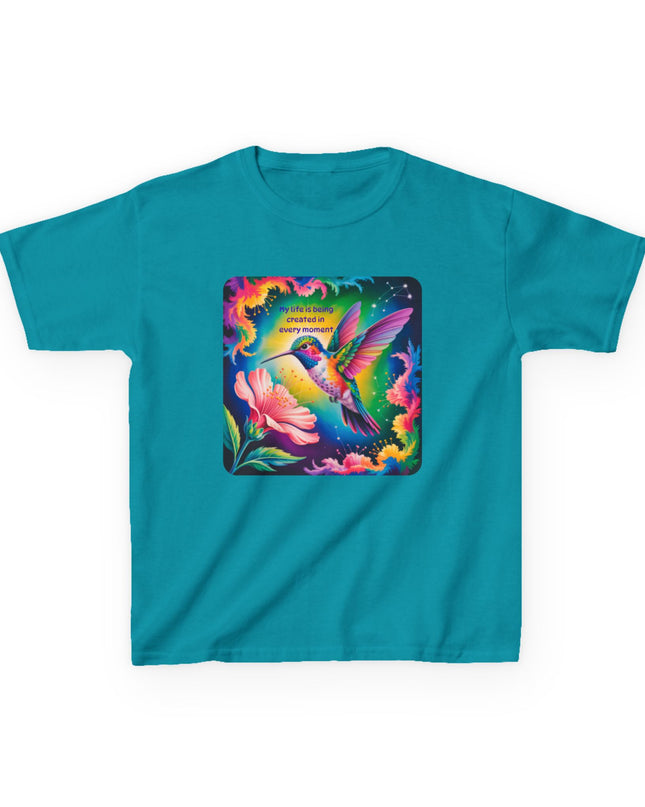 "My Life is Being Created in Every Moment" Kids Heavy Cotton Tee