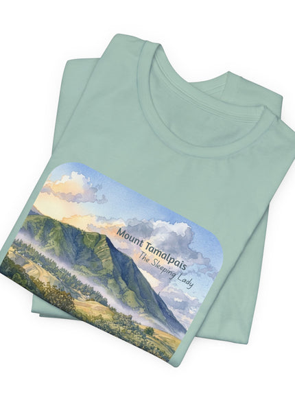"Mount Tamalpais, the Sleeping Lady" Unisex Jersey Short Sleeve Tee