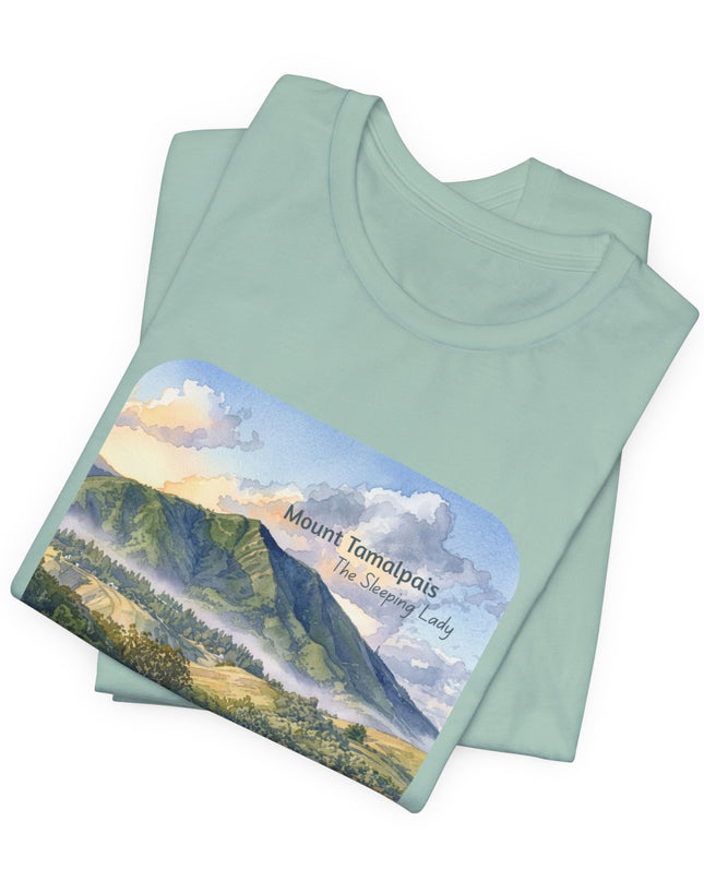 "Mount Tamalpais, the Sleeping Lady" Unisex Jersey Short Sleeve Tee