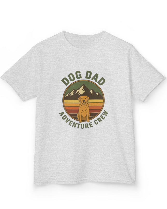 "Dog Dad Adventure Crew" Kids Heavy Cotton Tee