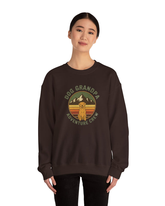 "Dog Grandpa Adventure Crew" Unisex Adult Sweatshirt