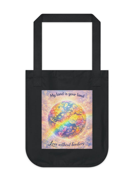 "My Land is Your Land" Organic Canvas Tote Bag