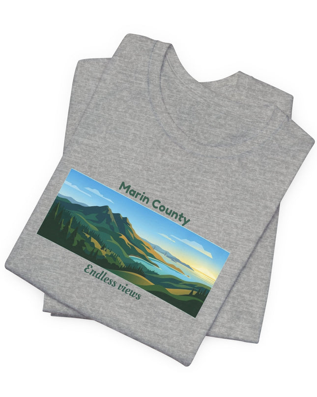 "Marin County - Endless Views" Unisex Jersey Short Sleeve Tee